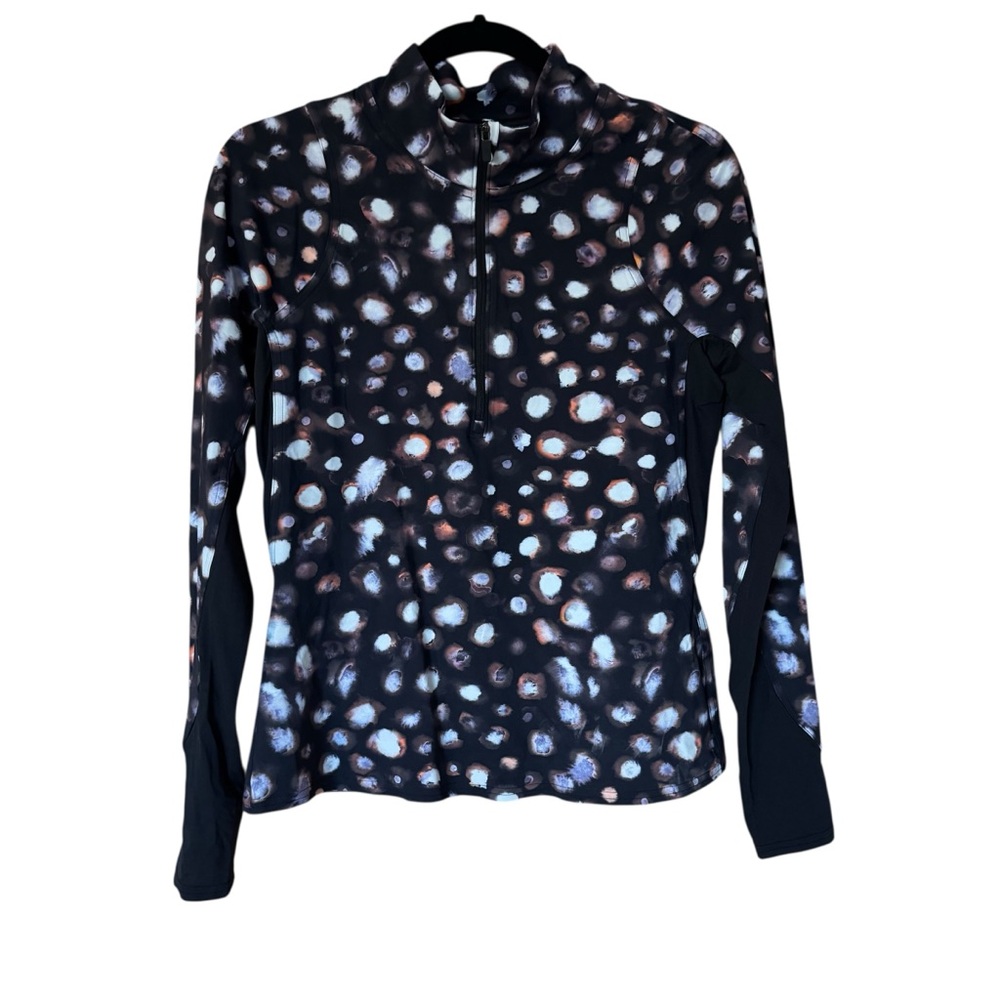 Lululemon Nulux Half-Zip Long Sleeve Shirt Haze Dot Inverse Orange Multi 6